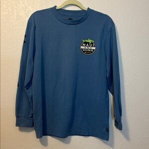 Maui and Sons slate blue long sleeve tee size M